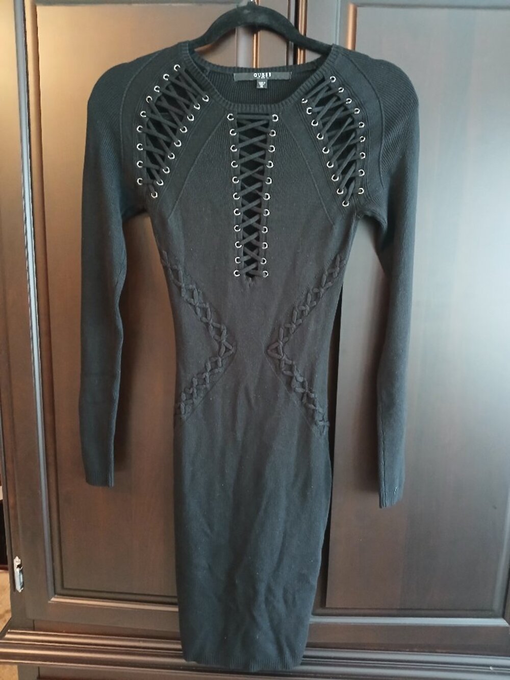 Guess XS Black Sweater Dress